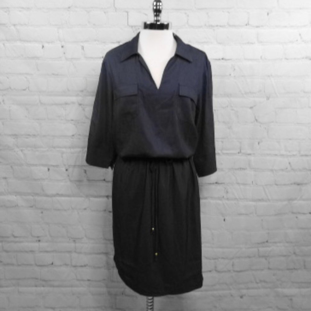 🆕 Avenue Denim V-Neck Shirt Dress